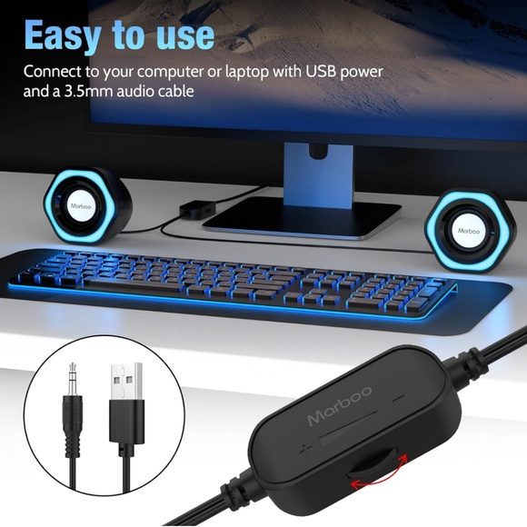 Mini computer speakers - Picture 7 of 10